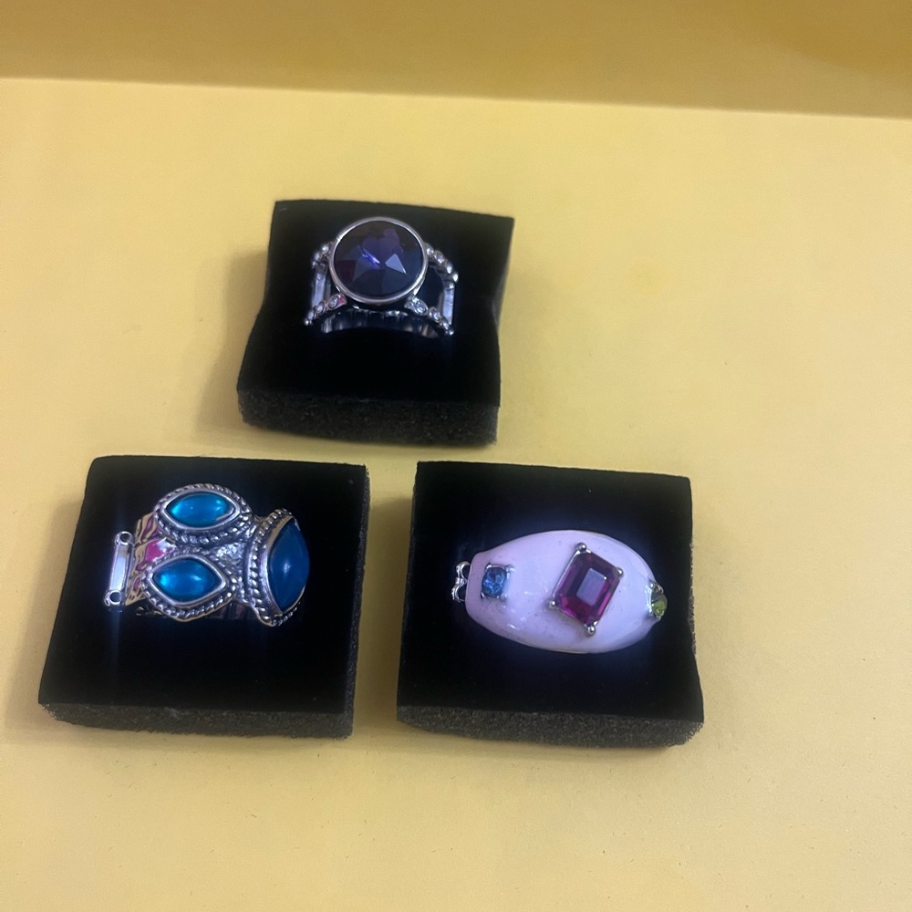 Paparazzi adjustable rings set of three